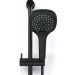 Душевой комплект Laparet (Лапарет) (лейка + шланг) 3 режима Black N2840920LPT