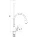 Смеситель для кухни Savol S-3002CM-07, золото