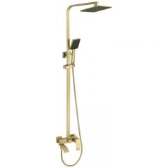 Душевая стойка Fmark FS8645-1C, матовое золото