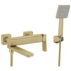 Смеситель для ванны Fmark FS8724-22C, матовое золото