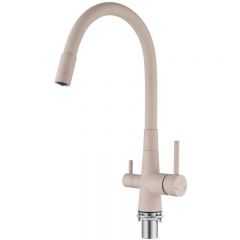 Смеситель для кухни под фильтр питьевой воды Fmark FS1062-S, песочный