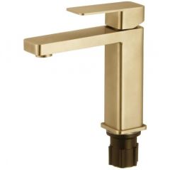 Смеситель для раковины Fmark FS8701C, матовое золото