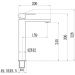 Смеситель для раковины Fmark FS8711H, черный