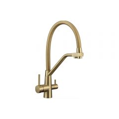 Смеситель для кухни под фильтр питьевой воды Fmark (Фмарк) FS0662-XC07, матовое золото