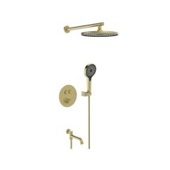Душевая система Vieir (Виеир) V25005-3S, матовое золото