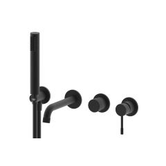 Смеситель для ванны Vieir (Виеир) V403532-C скрытого монтажа, черный