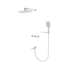 Душевая система Vieir (Виеир) V473063-F скрытого монтажа, белый