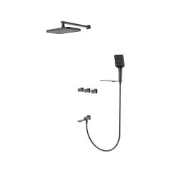 Душевая система Vieir (Виеир) V473063-G скрытого монтажа, графит