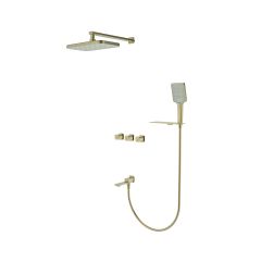 Душевая система Vieir (Виеир) V473063-S скрытого монтажа, матовое золото