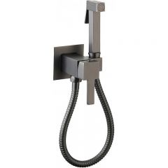 Гигиенический душ со смесителем CeramaLux (Керамалюкс) KBS/008, оружейная сталь