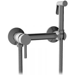 Гигиенический душ со смесителем CeramaLux (Керамалюкс) DRS/008, оружейная сталь