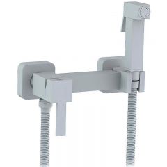 Гигиенический душ со смесителем CeramaLux (Керамалюкс) DBS/005, белый матовый