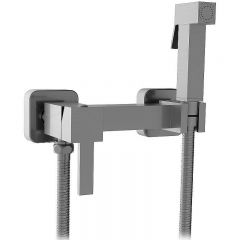 Гигиенический душ со смесителем CeramaLux (Керамалюкс) DBS/008, оружейная сталь