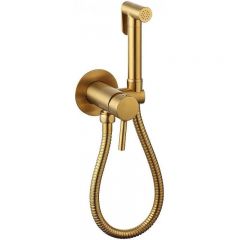 Гигиенический душ со смесителем CeramaLux (Керамалюкс) KRS/007, золото матовое