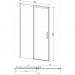 Душевая дверь Vincea (Винчея) Dice VDS-4D110CL, 1100, хром, стекло прозрачное