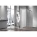 Душевая перегородка Vincea Walk-In VSW-1H700CLB, 700х2000, черный, стекло прозрачное
