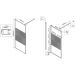 Душевая перегородка Vincea (Винчея) Walk-In VSW-1HC100CFB, 1000х2000, черный, стекло прозрачное/рифленое