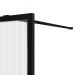 Душевая перегородка Vincea Walk-In VSW-1HP900FLB, 900х2000, черный матовый, стекло рифленое
