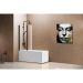 Душевая шторка на ванну Vincea VSB-12114CLB, 1140х1400, черный, стекло прозрачное