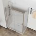 Душевой уголок Vincea City VSR-5CT9012CL, 1200х900 мм (габариты площадки) хром, стекло прозрачное