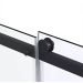 Душевой уголок Vincea Como Soft VSR-1CS8014CLB, 1400х800 мм (габариты площадки) черный, стекло прозрачное