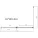 Душевой уголок Vincea Dice VSR-4D8011CL, 1100х800 мм (габариты площадки) хром, стекло прозрачное