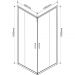 Душевой уголок Vincea (Винчея) Garda VSS-1G9010CLGM, 1000х900 мм (габариты площадки) вороненая сталь, стекло прозрачное