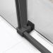 Душевой уголок Vincea Slim Soft VSR-1SS9011CLGM, 1100х900 мм (габариты площадки) вороненая сталь, стекло прозрачное