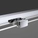 Душевой уголок Vincea (Винчея) Soft VSR-3SO9014CLB, 1400х900 мм (габариты площадки) черный, стекло прозрачное