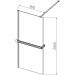 Душевая перегородка Vincea (Винчея) Walk-In HR VSW-4HR900CLG, 900x2000, брашированное золото, стекло прозрачное