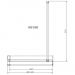 Душевая перегородка Vincea (Винчея) Walk-In HR VSW-4HR900CLG, 900x2000, брашированное золото, стекло прозрачное
