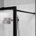 Душевая перегородка Vincea (Винчея) Walk-In HP Art VSW-1HP120FLB, 1200x2000, черный матовый, стекло рифленое