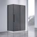 Душевой уголок Vincea Slim-N VSR-4SN8014CGB, 1400х800 мм, черный, стекло тонированное