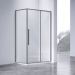 Душевой уголок Vincea Slim-N VSR-4SN9011CLGM, 1100х900 мм, вороненая сталь, стекло прозрачное