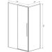 Душевой уголок Vincea Slim-N VSR-4SN9011CLGM, 1100х900 мм, вороненая сталь, стекло прозрачное