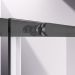Душевой уголок Vincea Slim-N VSR-4SN9011CLGM, 1100х900 мм, вороненая сталь, стекло прозрачное