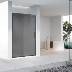Душевая дверь Vincea Como-N, 1500 мм,  черный, стекло тонированное VDS-4CN150CGB