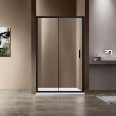 Душевая дверь Vincea Garda, 1050 мм,  черный, стекло прозрачное VDS-1G105CLB