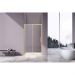 Душевая дверь Vincea Slim 8 мм, брашированное золото, стекло прозрачное VDP-4SL120CLG