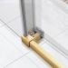 Душевая дверь Vincea (Винчея) Slim Soft, 1300 мм, брашированное золото, стекло прозрачное VDS-1SS130CLG