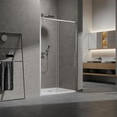 Душевая дверь Vincea Slim, 1100 мм,  хром, стекло прозрачное VDS-6SL110CL