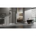 Душевая дверь Vincea (Винчея) Slim, 1100 мм, черный, стекло прозрачное VDS-6SL110CLB