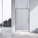 Душевая дверь Vincea Slim-N, 1400 мм,  вороненая сталь, стекло прозрачное VDS-4SN140CLGM