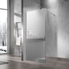 Душевая перегородка Vincea Walk-In, 1000х2000 мм, хром, стекло зеркальное VSW-1H100MR