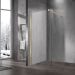 Душевая перегородка Vincea (Винчея) Walk-In, 600х2000 мм, матовый золотой, стекло прозрачное VSW-1H600CLG
