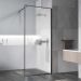 Душевая перегородка Vincea Walk-In, 900х2000 мм,  вороненая сталь, стекло рифленое VSW-1HP900FLGM