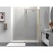 Душевая перегородка Vincea Walk-In, 1000х2000 мм, брашированное золото, стекло прозрачное VSW-1HS100CLG