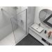 Душевая перегородка Vincea Walk-In, 800х2000 мм, вороненая сталь, стекло прозрачное VSW-1HS800CLGM
