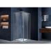 Душевой уголок Vincea (Винчея) Alpha, 900х900 мм (габариты площадки) , вороненая сталь, стекло прозрачное VSS-3AL900CLGM