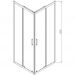 Душевой уголок Vincea (Винчея) Alpha, 900х900 мм (габариты площадки) , вороненая сталь, стекло прозрачное VSS-3AL900CLGM